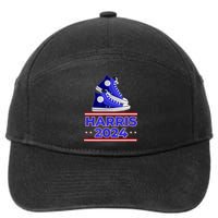 Harris 2024 Vote President Kamala Election Sneakers 7-Panel Snapback Hat