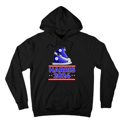 Harris 2024 Vote President Kamala Election Sneakers Tall Hoodie