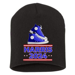 Harris 2024 Vote President Kamala Election Sneakers Short Acrylic Beanie