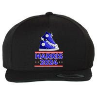 Harris 2024 Vote President Kamala Election Sneakers Wool Snapback Cap