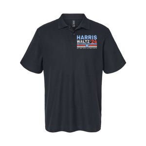 Harriswaltz 2024 WeRe Not Going Back Vote For 2024 Softstyle Adult Sport Polo