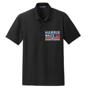 Harriswaltz 2024 WeRe Not Going Back Vote For 2024 Dry Zone Grid Polo