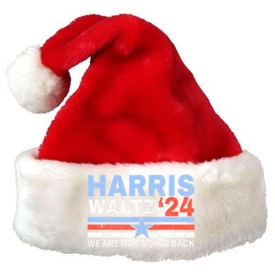 Harriswaltz 2024 WeRe Not Going Back Vote For 2024 Premium Christmas Santa Hat