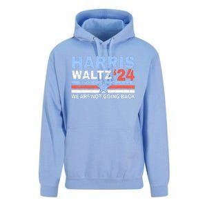 Harriswaltz 2024 WeRe Not Going Back Vote For 2024 Unisex Surf Hoodie