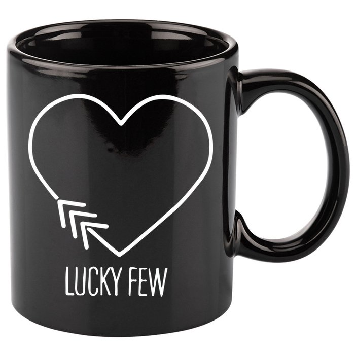 Heart 3 Arrows Lucky Few Tattoo Down Syndrome AwarenessDay 11oz C Handle Ceramic Mug