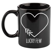 Heart 3 Arrows Lucky Few Tattoo Down Syndrome AwarenessDay 11oz C Handle Ceramic Mug