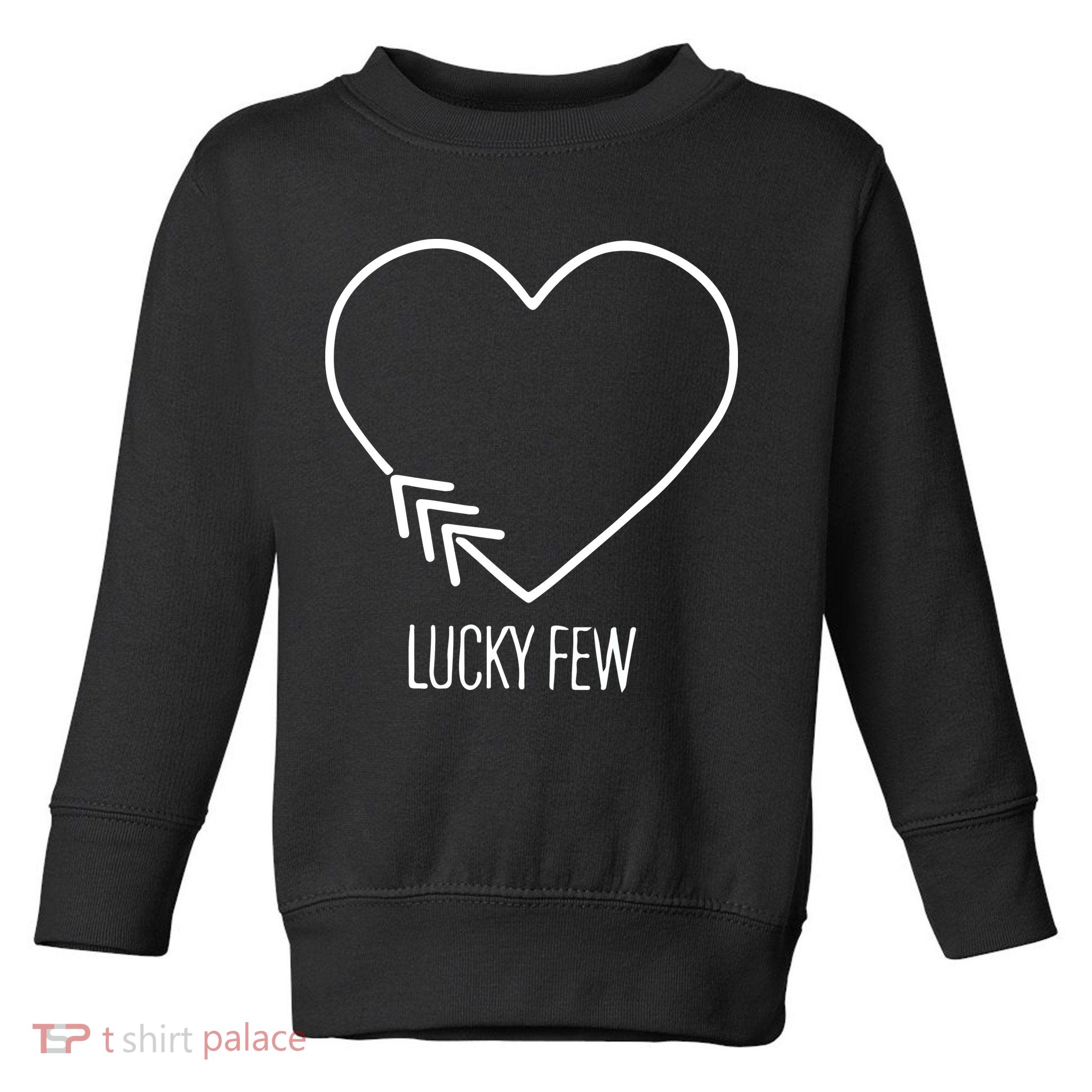 Heart 3 Arrows Lucky Few Tattoo Down Syndrome AwarenessDay Toddler Sweatshirt