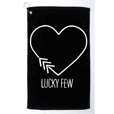 Heart 3 Arrows Lucky Few Tattoo Down Syndrome AwarenessDay Golf Towel