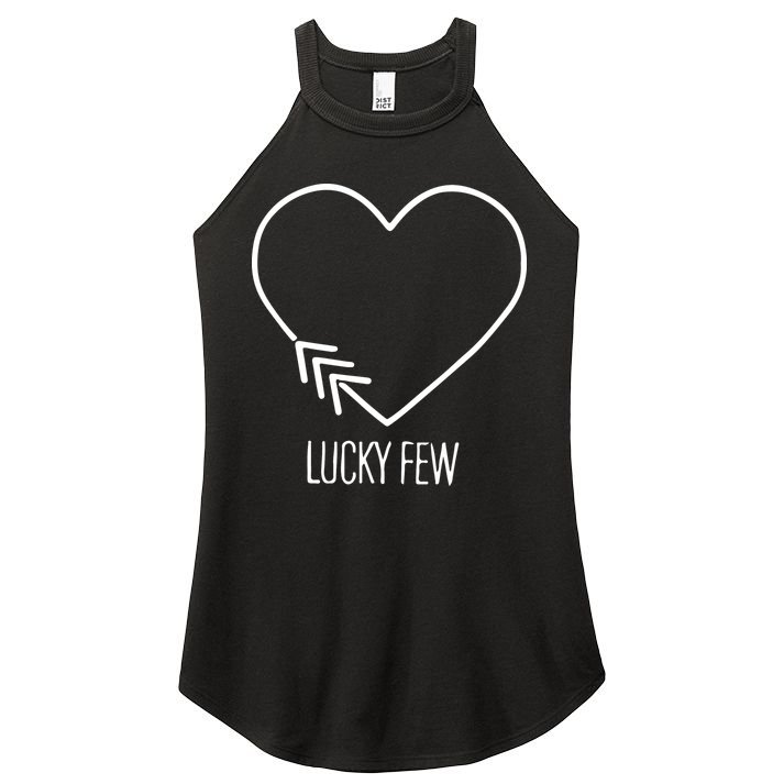 Heart 3 Arrows Lucky Few Tattoo Down Syndrome AwarenessDay Women's Perfect Tri Rocker Tank
