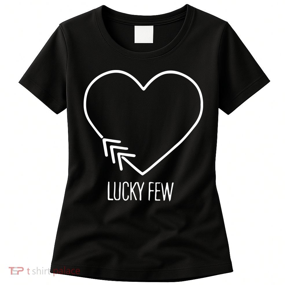 Heart 3 Arrows Lucky Few Tattoo Down Syndrome AwarenessDay Womens T-Shirt