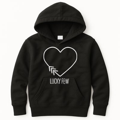 Heart 3 Arrows Lucky Few Tattoo Down Syndrome AwarenessDay Kids Hoodie