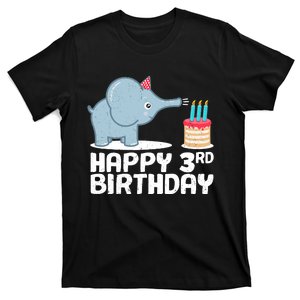 Happy 3rd Birthday Boy Baby Elephant three Year T-Shirt