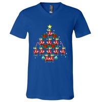 Holiday 365 Christmas Tree Dinosaurs Tree Rex Great Gift V-Neck T-Shirt