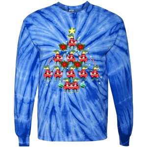 Holiday 365 Christmas Tree Dinosaurs Tree Rex Great Gift Tie-Dye Long Sleeve Shirt