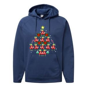 Holiday 365 Christmas Tree Dinosaurs Tree Rex Great Gift Performance Fleece Hoodie