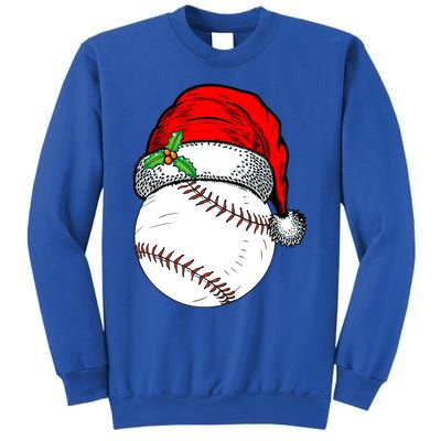 Holiday 365 Christmas Santa Hat Softball Sport Funny Gift Sweatshirt