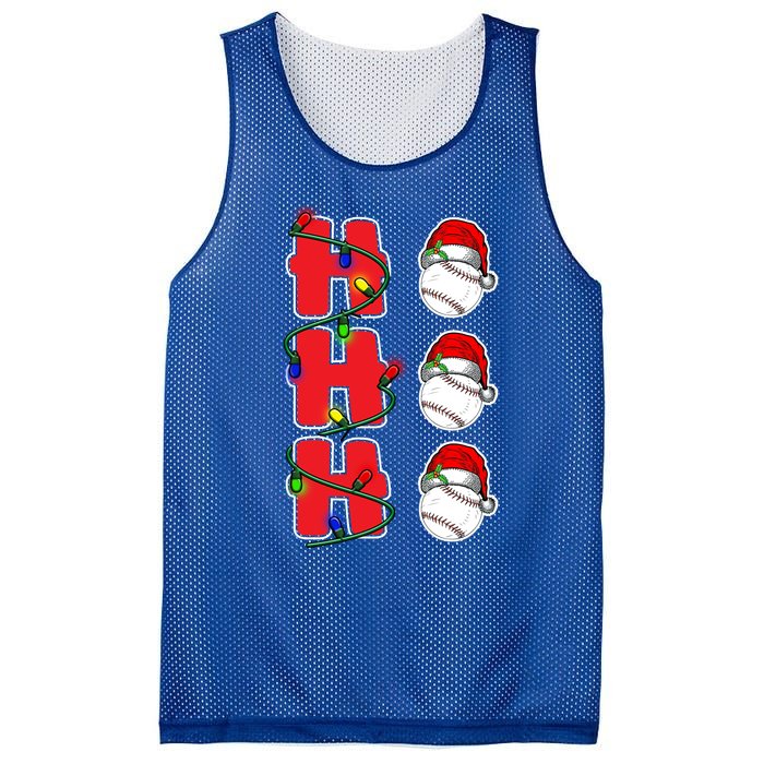 Holiday 365 Christmas Softball Ho Ho Ho Santa Hat Sport Funny Gift Mesh Reversible Basketball Jersey Tank