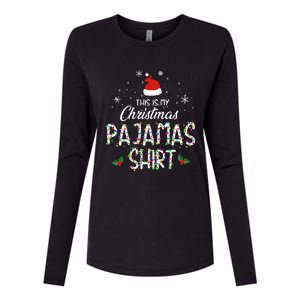 Holiday 365 Christmas This Is My Christmas Pajama Gift Funny Gift Womens Cotton Relaxed Long Sleeve T-Shirt