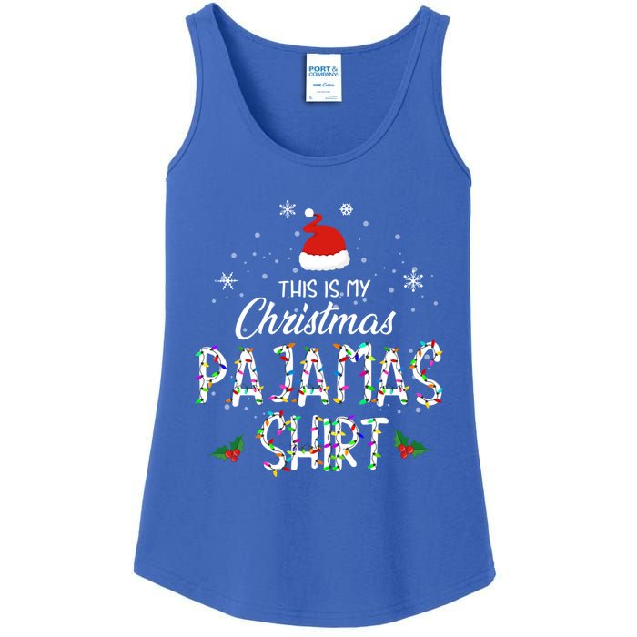 Holiday 365 Christmas This Is My Christmas Pajama Gift Funny Gift Ladies Essential Tank