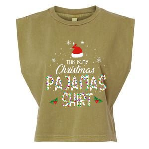 Holiday 365 Christmas This Is My Christmas Pajama Gift Funny Gift Garment-Dyed Women's Muscle Tee