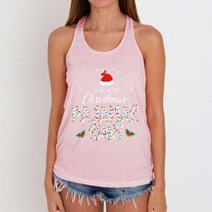 Holiday 365 Christmas This Is My Christmas Pajama Gift Funny Gift Women's Knotted Racerback Tank