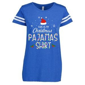 Holiday 365 Christmas This Is My Christmas Pajama Gift Funny Gift Enza Ladies Jersey Football T-Shirt