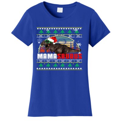 Holiday 365 Christmas Mamasaurus Mom T Rex Dinosaur Ugly Great Gift Women's T-Shirt