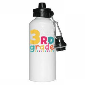 Hello 3Rd Grade First Day Back To School Third Grade Teacher Gift Aluminum Water Bottle