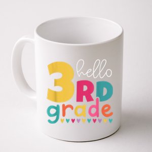 Hello 3Rd Grade First Day Back To School Third Grade Teacher Gift Coffee Mug