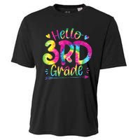 Hello 3rd Grade Teachers Students Tie Dye Back To School Cooling Performance Crew T-Shirt