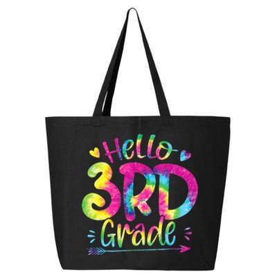 Hello 3rd Grade Teachers Students Tie Dye Back To School 25L Jumbo Tote