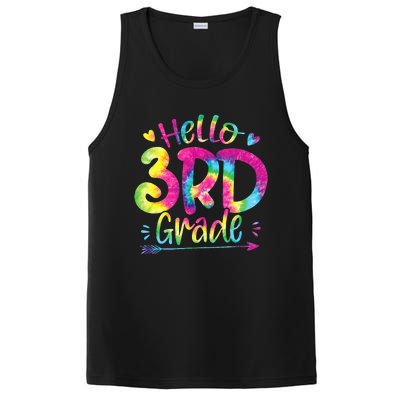 Hello 3rd Grade Teachers Students Tie Dye Back To School PosiCharge Competitor Tank