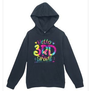 Hello 3rd Grade Teachers Students Tie Dye Back To School Urban Pullover Hoodie