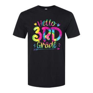 Hello 3rd Grade Teachers Students Tie Dye Back To School Softstyle CVC T-Shirt