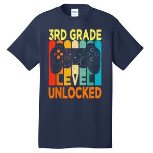 Hello 3rd Grade Level Unlocked Video Game Back To School Tall T-Shirt