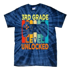 Hello 3rd Grade Level Unlocked Video Game Back To School Tie-Dye T-Shirt