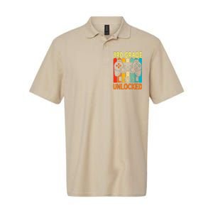 Hello 3rd Grade Level Unlocked Video Game Back To School Softstyle Adult Sport Polo