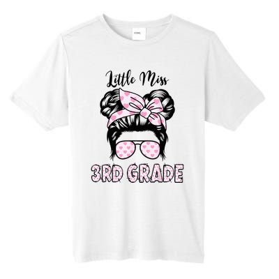 Hello 3rd Grade Messy Bun Cute Heart Back To School Tall Fusion ChromaSoft Performance T-Shirt