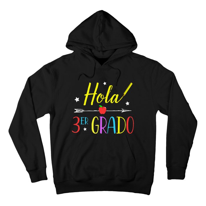 Hello 3rd Grade Spanish Teacher First Day Of School Hoodie