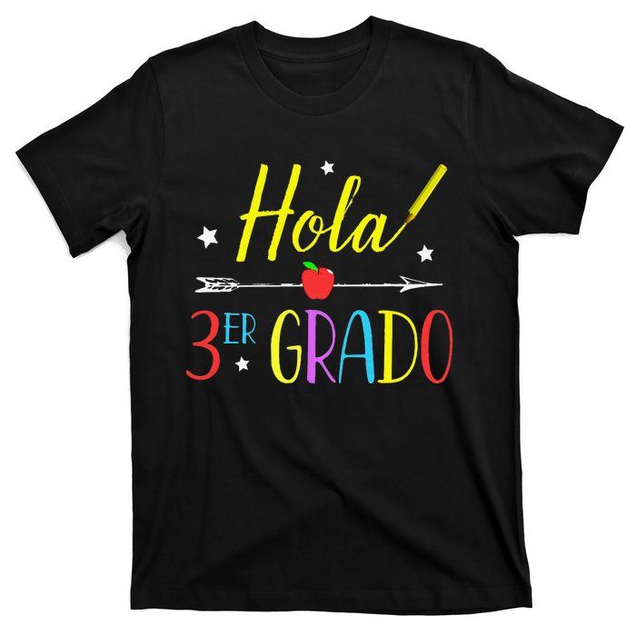 Hello 3rd Grade Spanish Teacher First Day Of School T-Shirt