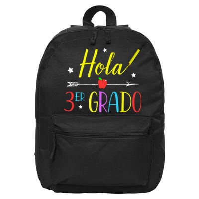 Hello 3rd Grade Spanish Teacher First Day Of School 16 in Basic Backpack