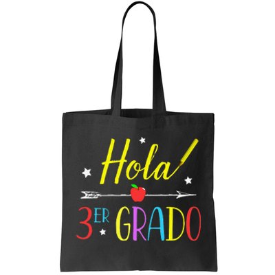 Hello 3rd Grade Spanish Teacher First Day Of School Tote Bag