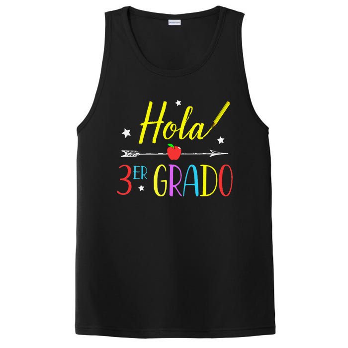 Hello 3rd Grade Spanish Teacher First Day Of School PosiCharge Competitor Tank