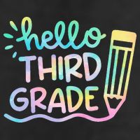 Hello 3rd Grade Tie Dye Teachers Kids Back To School Funny 7 Panel Mesh Trucker Snapback Hat
