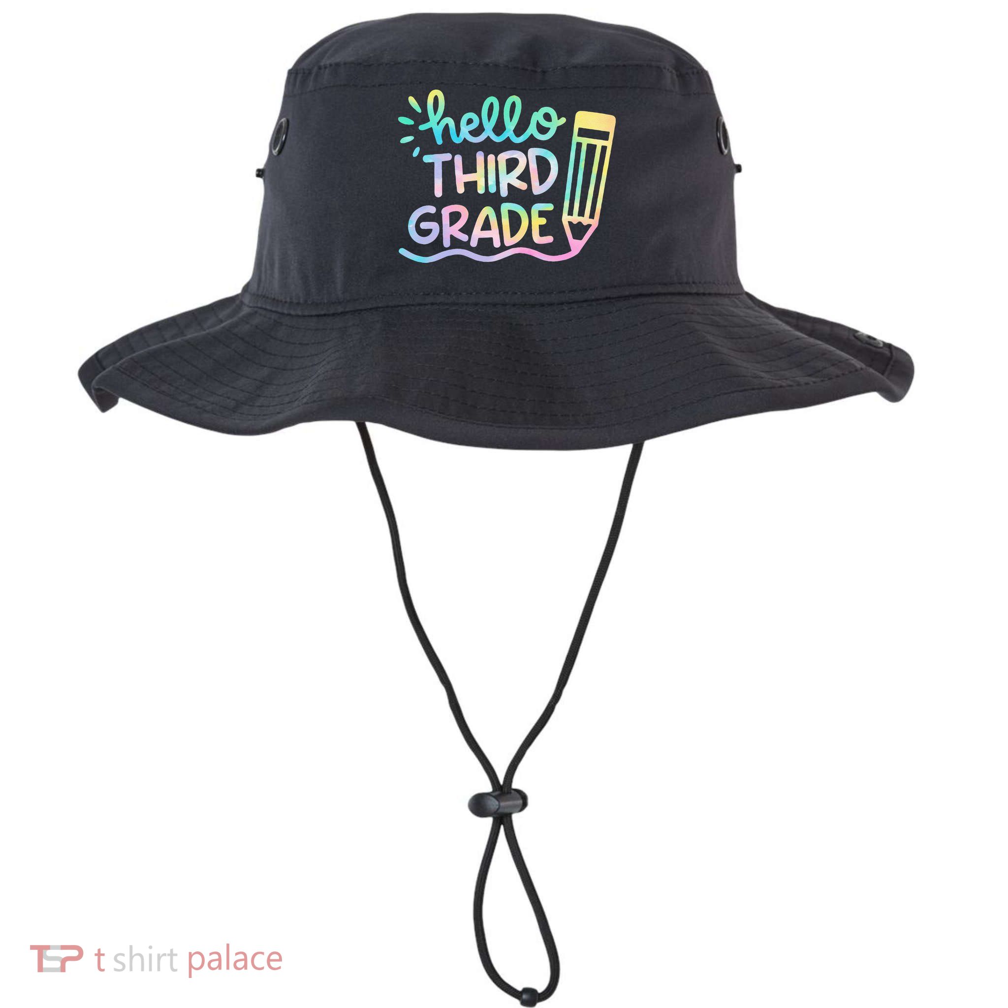 Hello 3rd Grade Tie Dye Teachers Kids Back To School Funny Bucket Hat