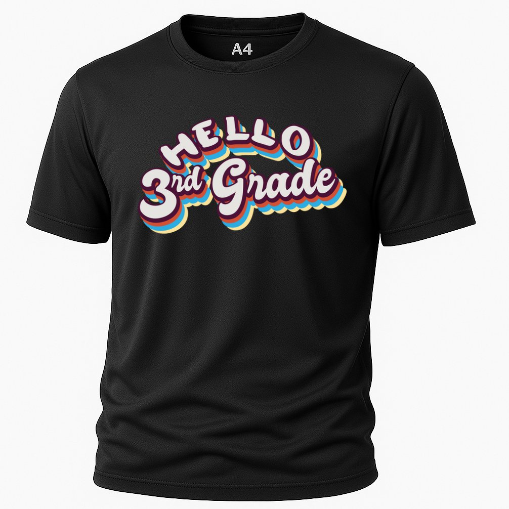 Hello 3rd Grade Colorful Performance Shirt