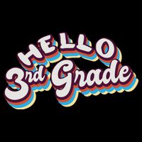 Hello 3rd Grade Colorful Performance Shirt