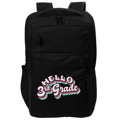 Hello 3rd Grade Colorful Impact Tech Backpack