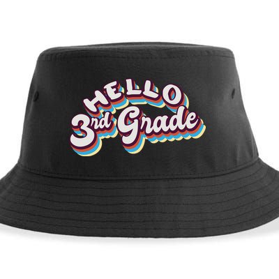 Hello 3rd Grade Colorful Sustainable Bucket Hat
