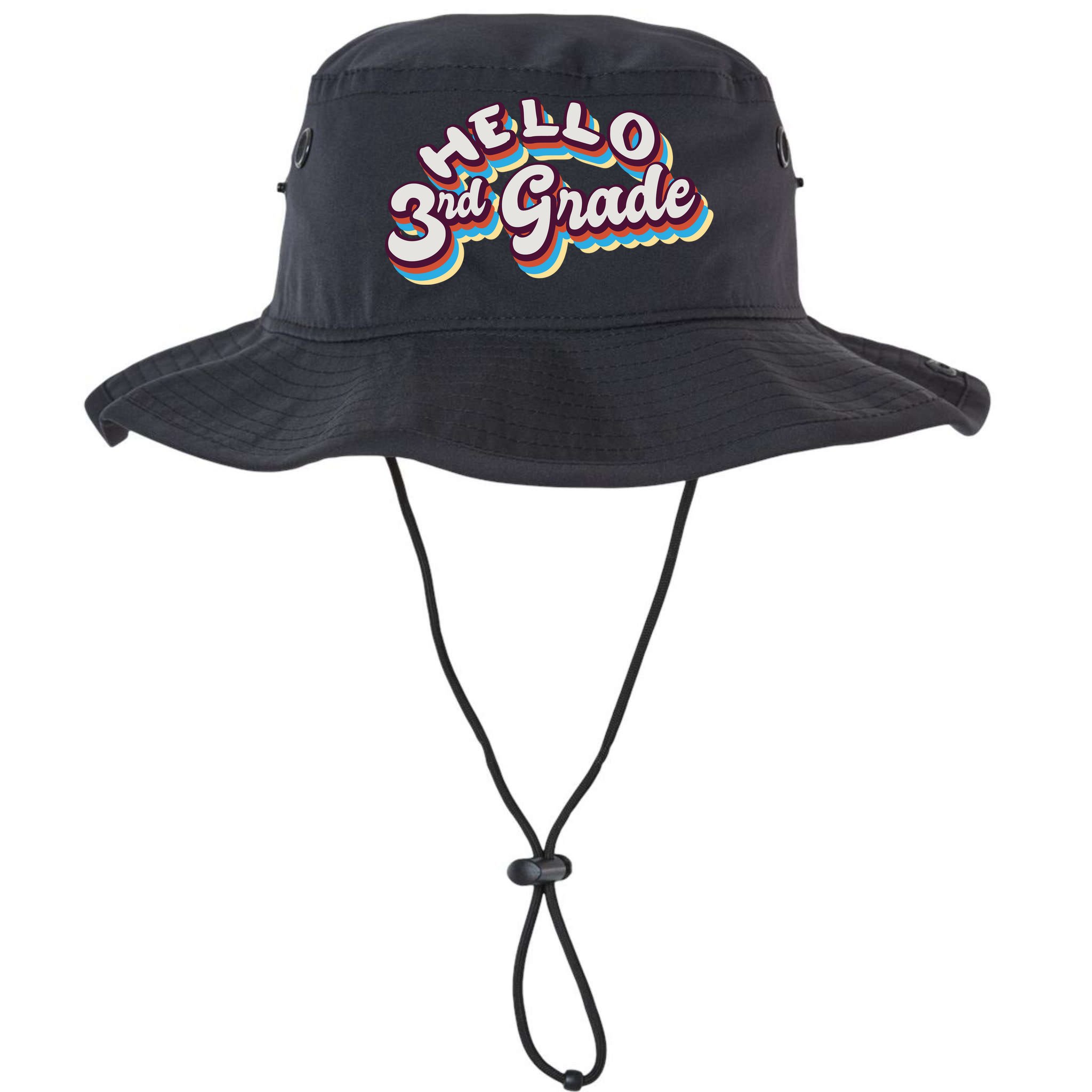 Hello 3rd Grade Colorful Bucket Hat